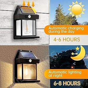 Neo Elect Solar Wall Lamp Single Bulb - charges in the day and glows in the night