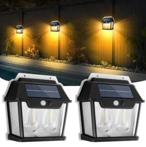 Pack of 2 - Neo Elect Solar Motion Sensor Light - Double LED Lamp